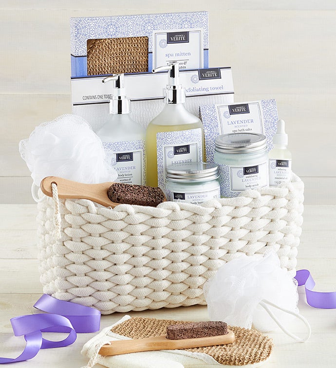 Denarii Lavender Spa Gift Basket