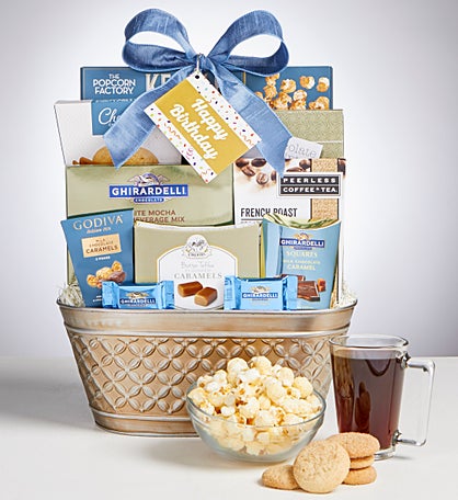 Birthday Gift Basket - 15Pc Coconut Home Spa Set