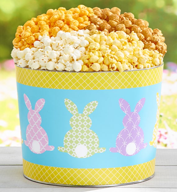 The Popcorn Factory Colorful Cottontails 2G Tin