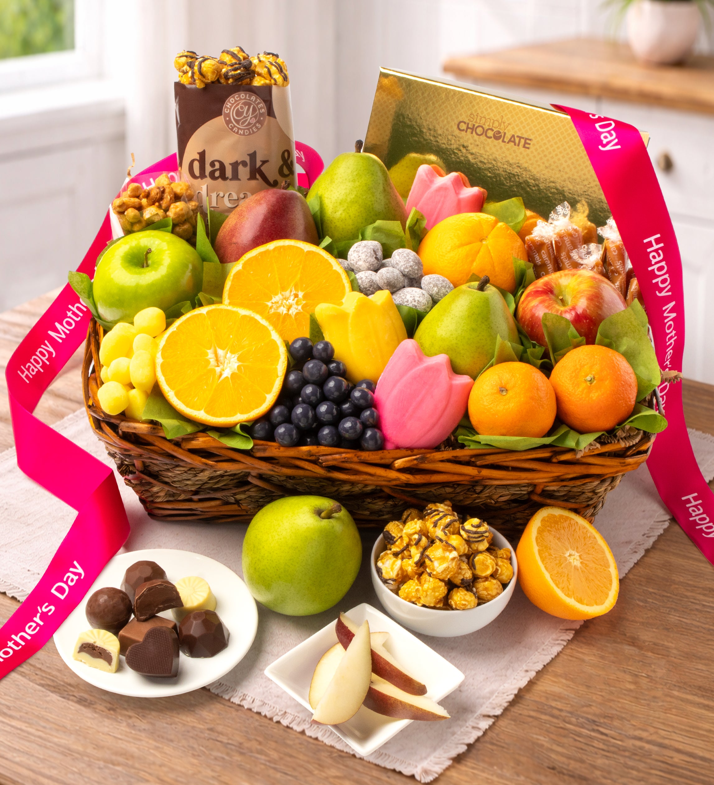 Mother’s Day Fruit and Chocolate Truffle Basket