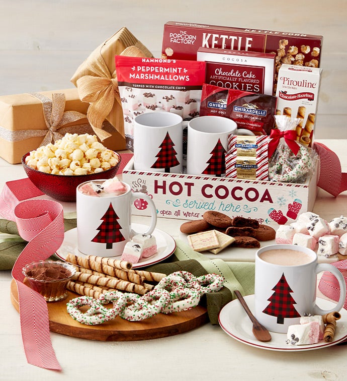 Hot chocolate gift deals basket