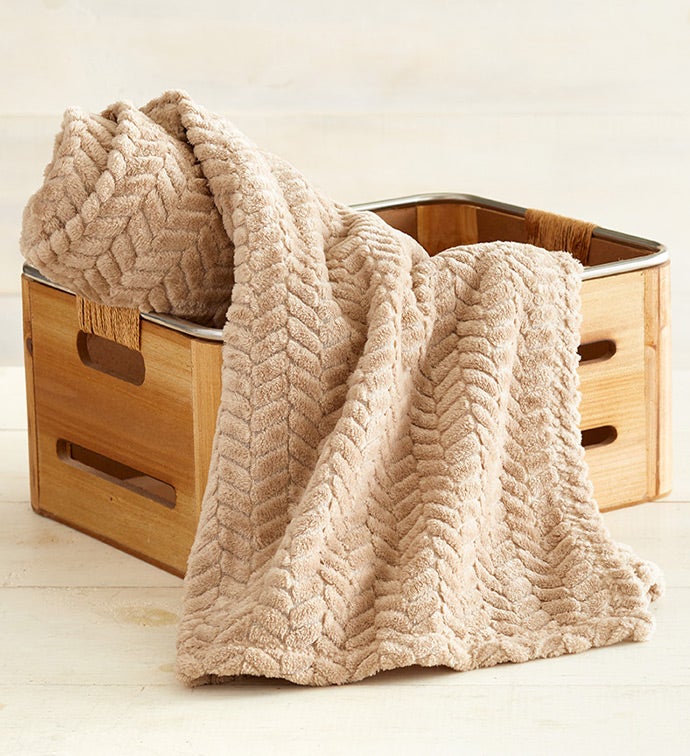 Winter Wooden Hearthside Basket