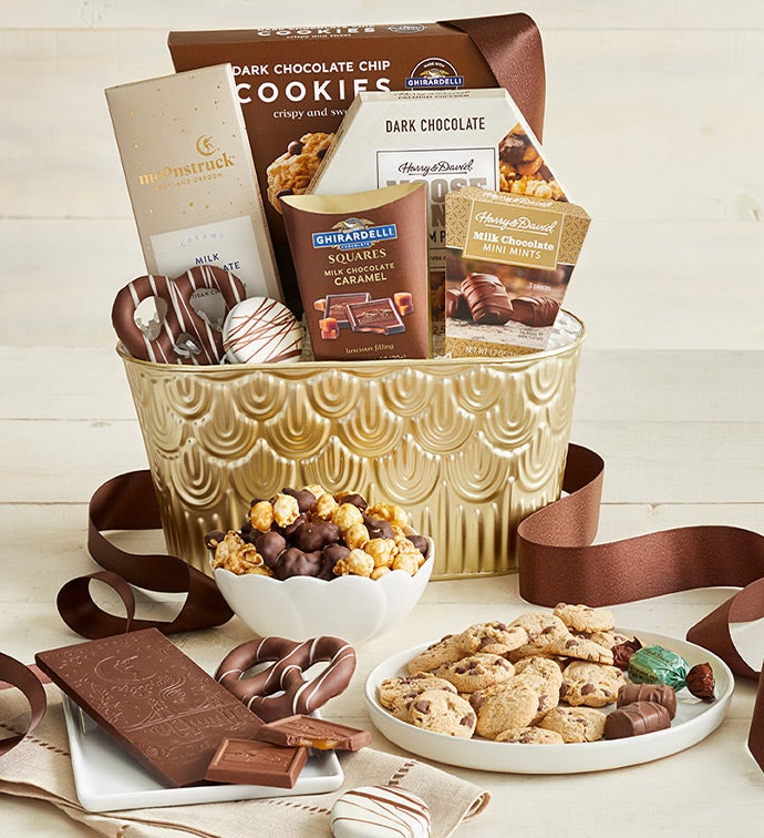 Chocolate Decadence Gift Basket   Deluxe