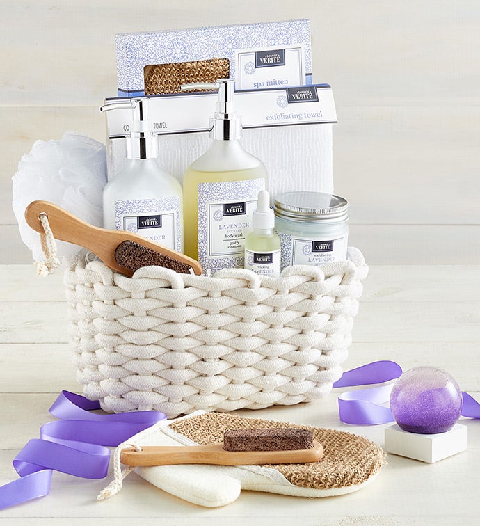 Denarii Lavender Spa Deluxe Spa Basket with Serenity Sphere