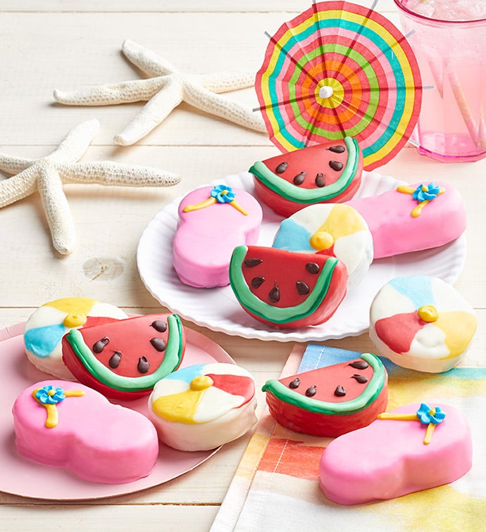 Summer Brownie Cakes