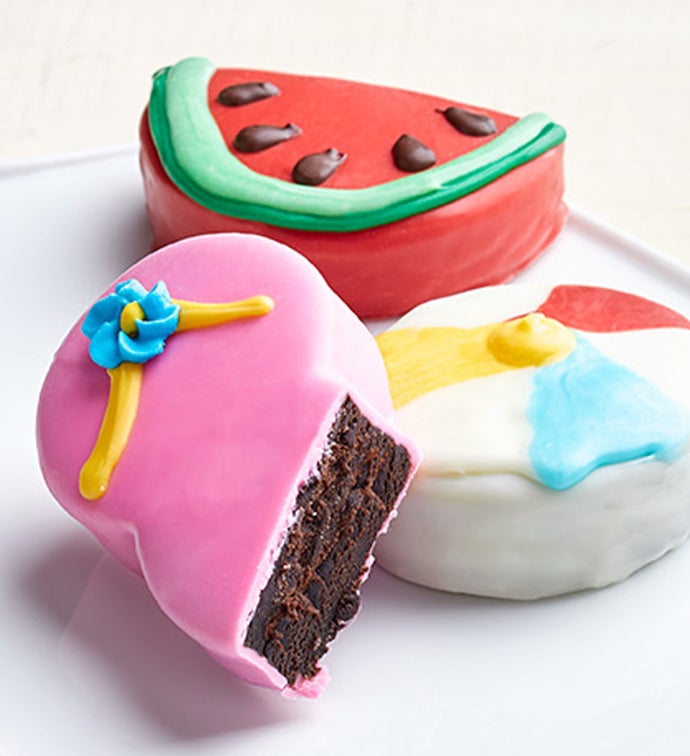 Summer Brownie Cakes