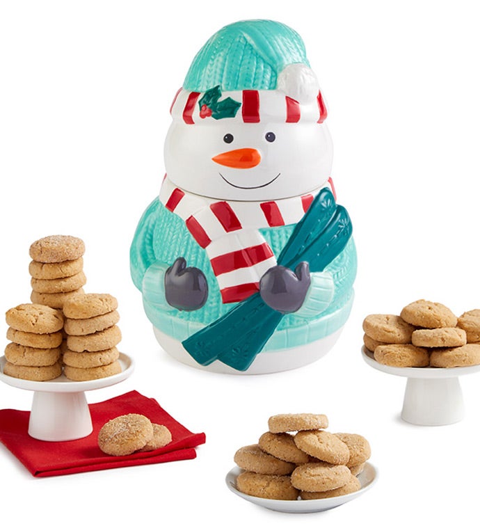 Ceramic Cookie Jar   Snowman