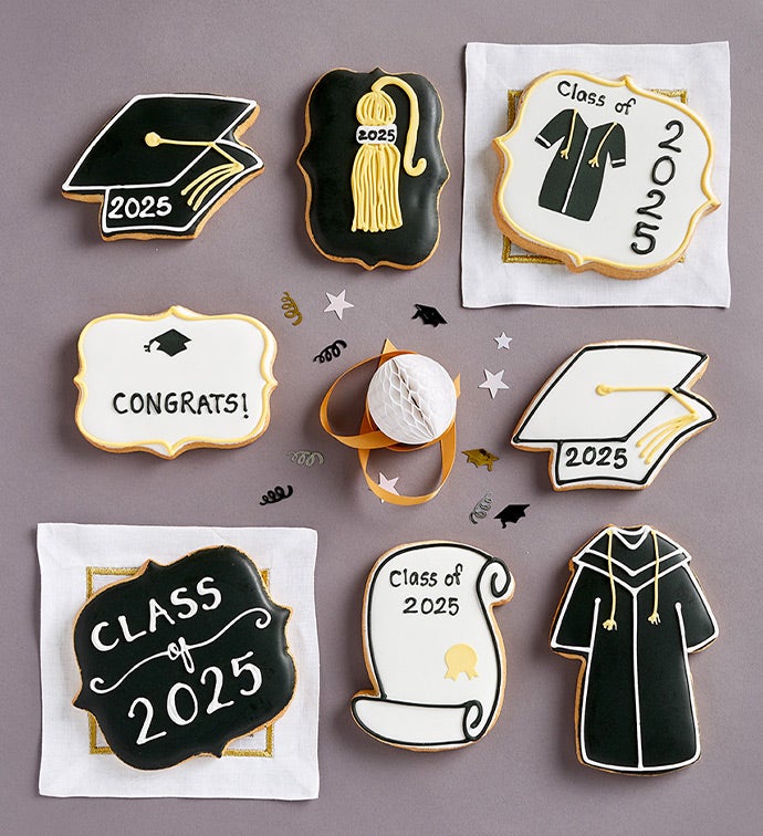 Graduation Artisan Iced Cookies