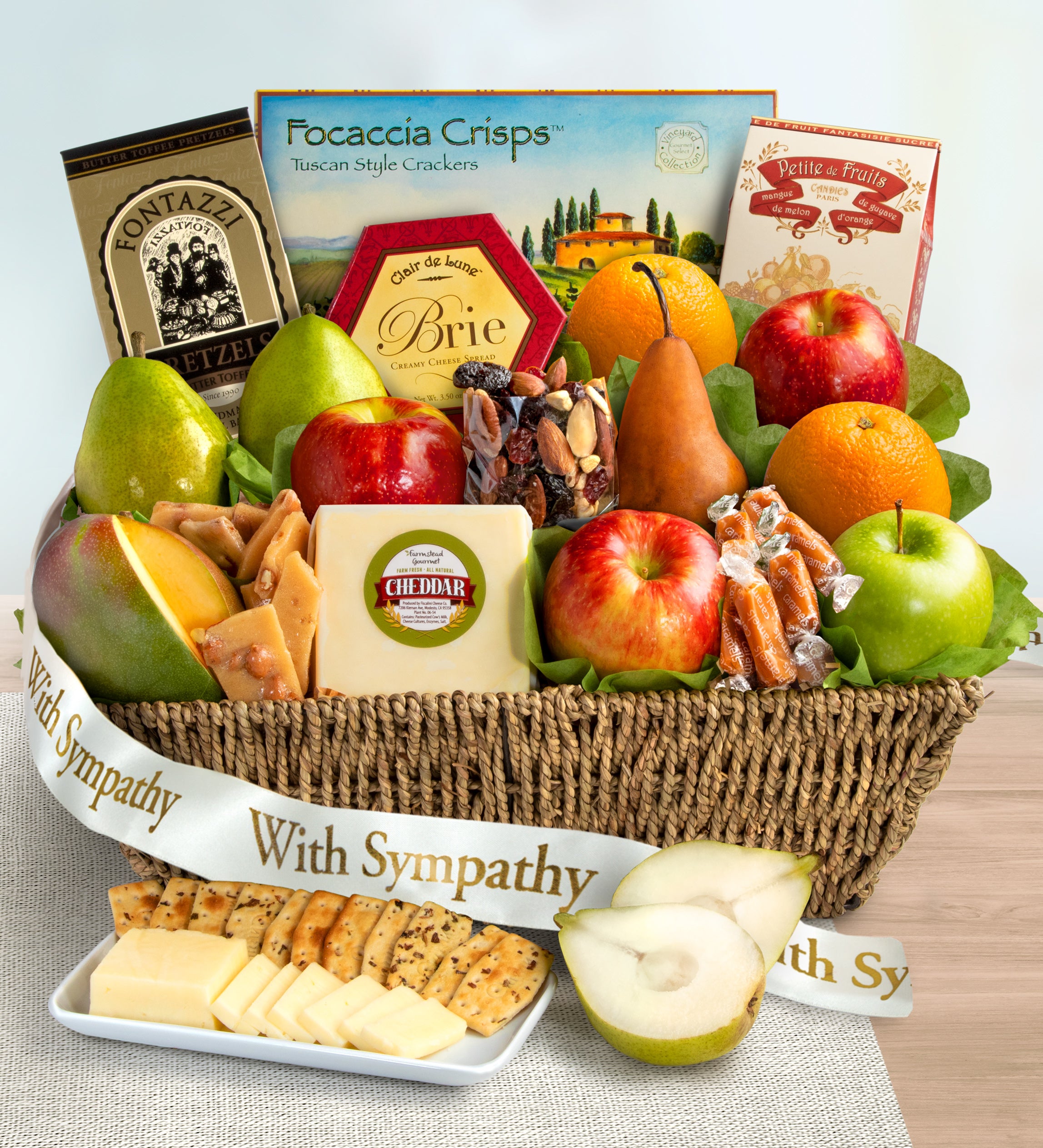 Sorry For Your Loss Sympathy Fruit Basket