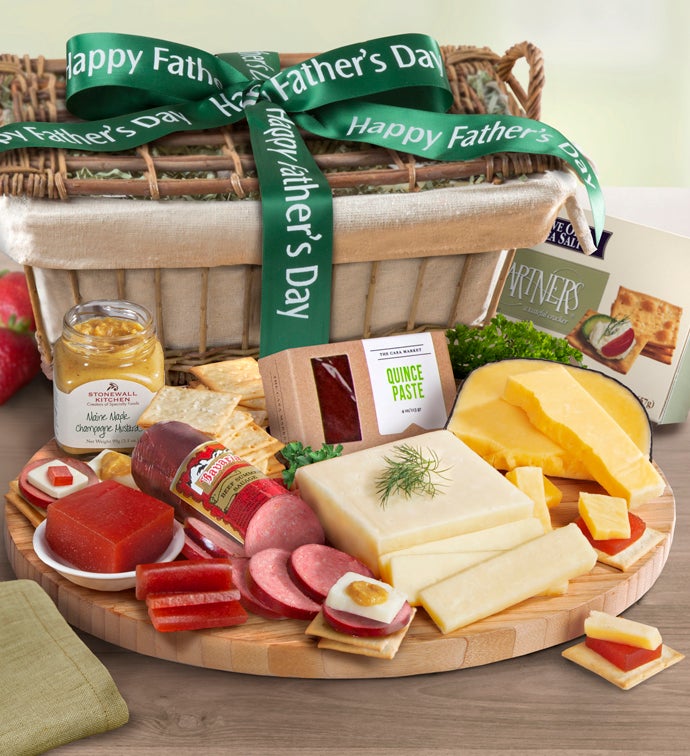 Father's day cheese sales gift basket