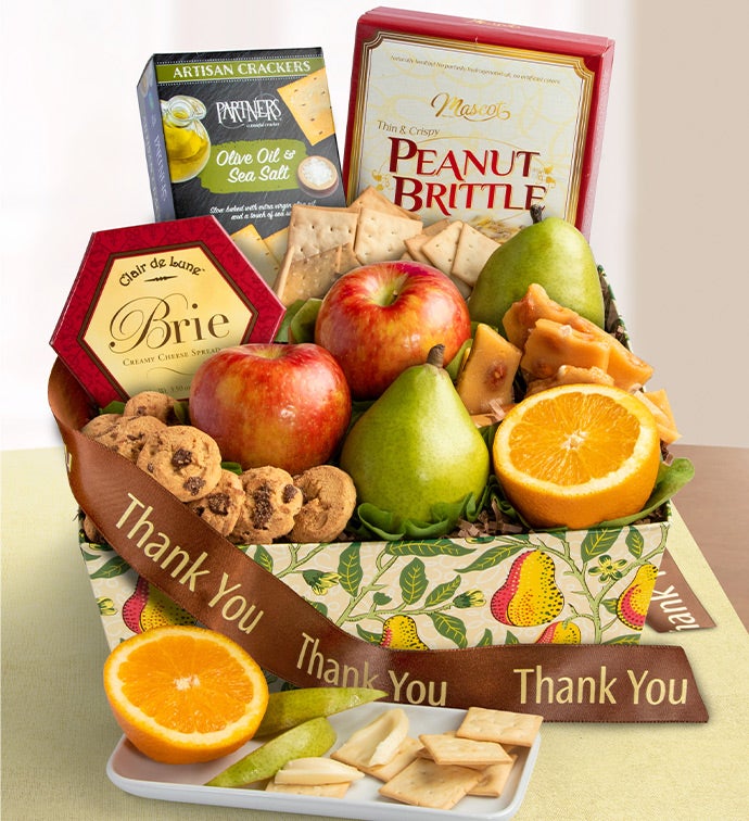 Thank You Fresh From the Orchard Fruit Gift Basket