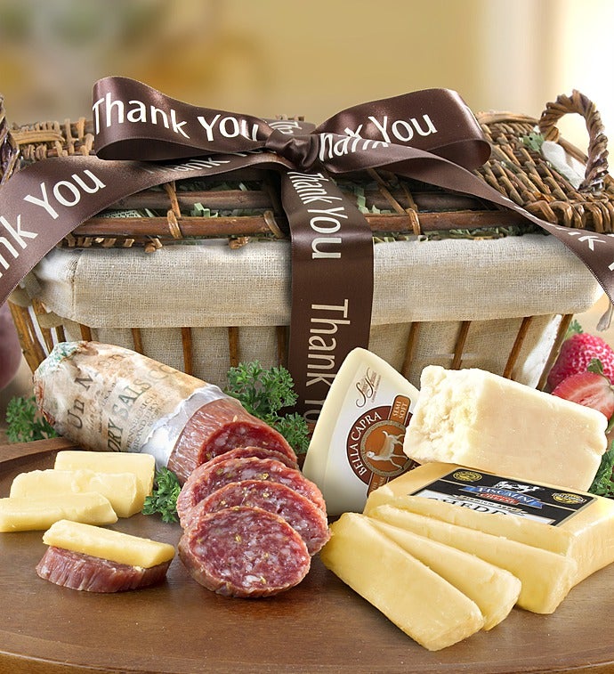Thank You California made Meat & Cheese Basket