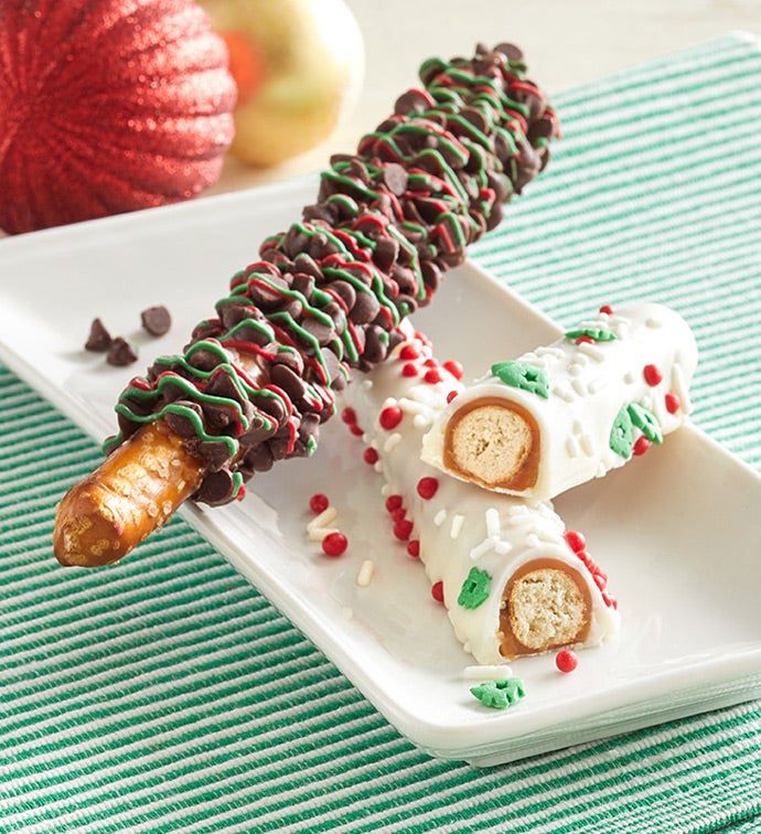 Festive Holiday Caramel Pretzels