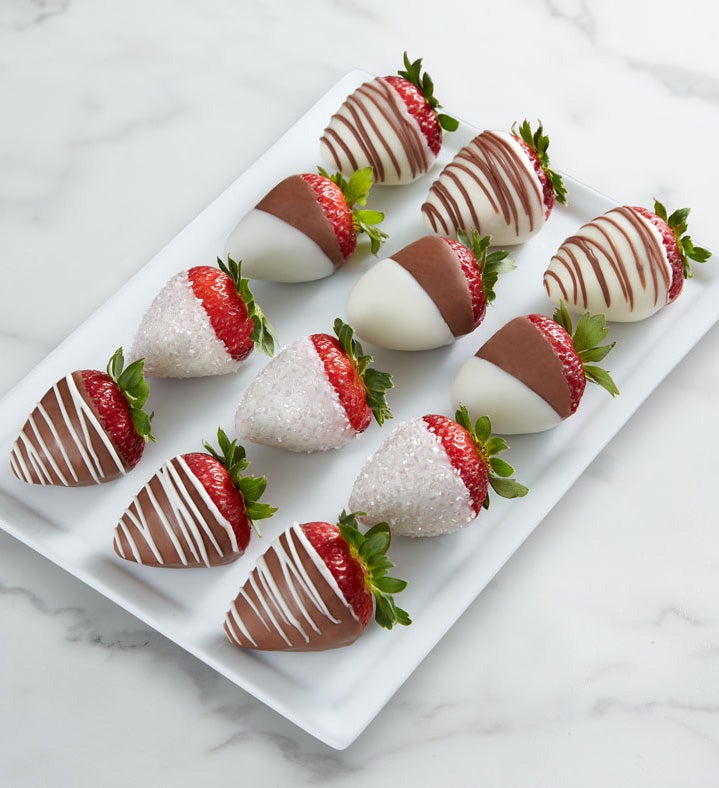 Chocolate Covered Strawberries in Rose Box