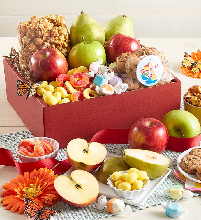 Summer Fun Fresh Fruit & Snacks Gift Box