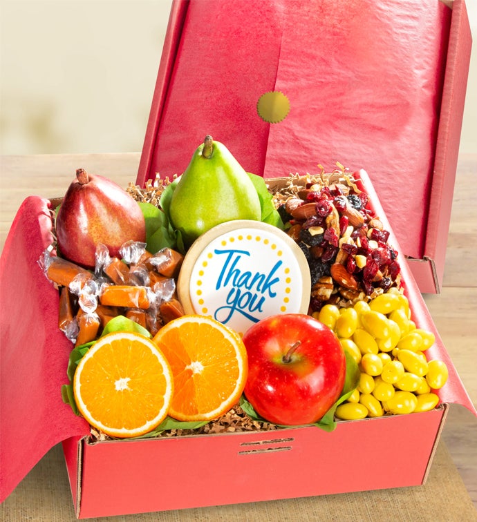 Thank You Fresh Fruit & Sweets Gift Box