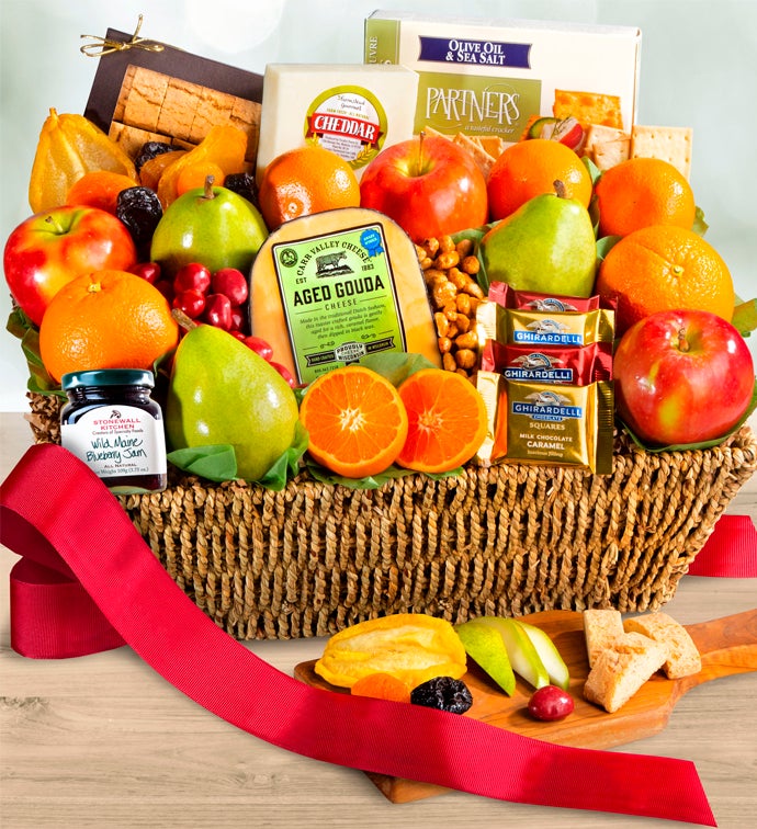 Sutter Creek Fruit & Gourmet Sweets Gift Basket