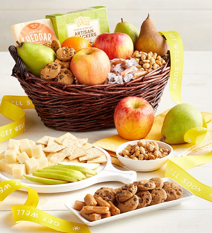 Vintage Get Well Fruit Gift Basket