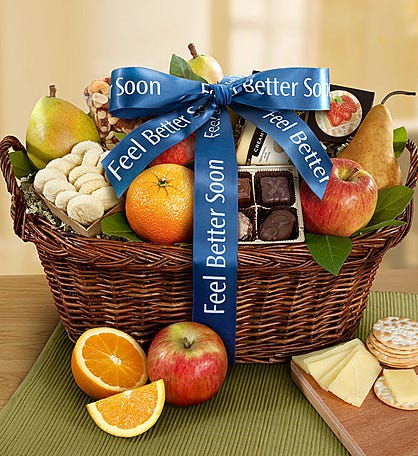 A Smile A Day Get Well Gift Box - get well soon basket - get well soon –  American Gifts & Baskets