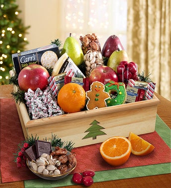 Christmas Fruit Baskets | Holiday Fruit Baskets | 1800Baskets