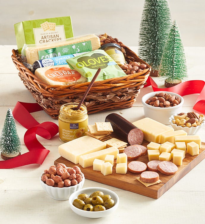 Holiday Meat & Cheese Gift Basket